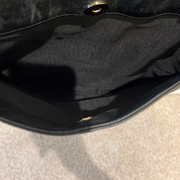 Badgley Mischka calf hair leather top handle tote handbag purse designer zebra - Picture 8 of 9